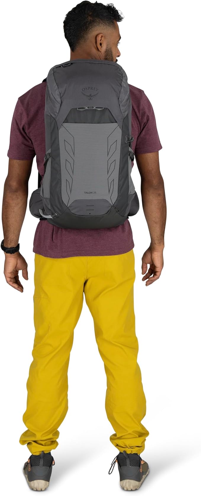 Osprey Talon 26L Men's Lightweight Hiking Backpack - Daypack for Travel & Camping, Scoria Blue/Night Shift