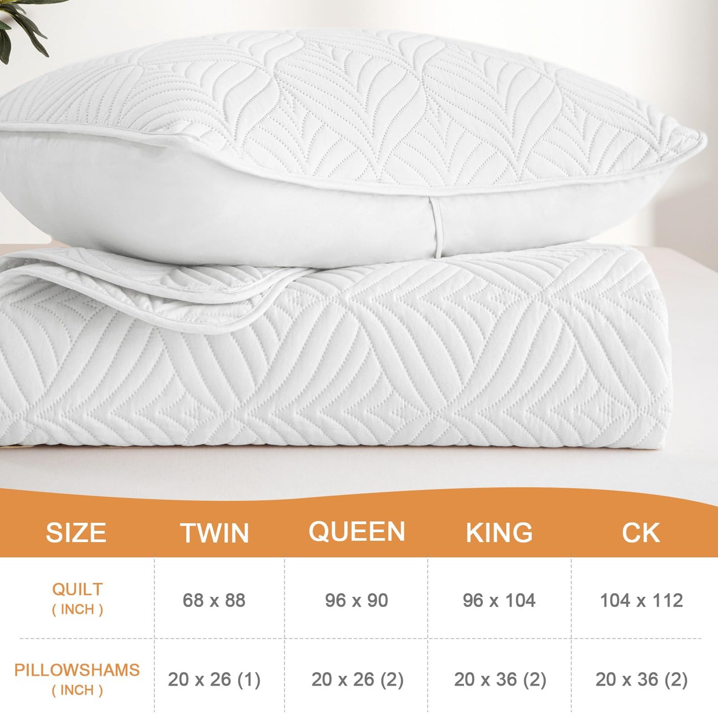 Whale Flotilla Extra Soft Full Queen Quilt Bedding Set, Lightweight White Bedspreads Quilts Queen Size with Modern Pattern, Reversible 3-Piece Coverlet with 2 Pillow Shames for All Seasons