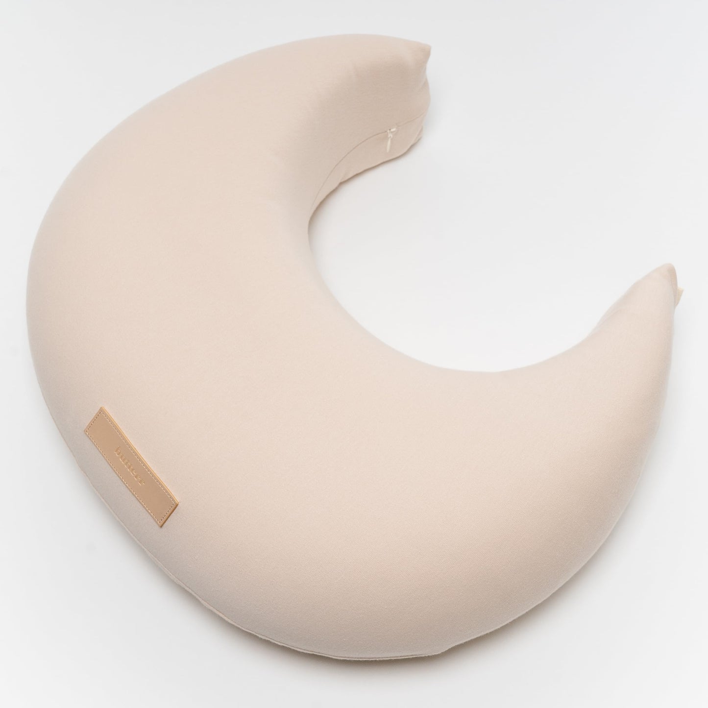 Butterr Natural Breastfeeding Pillow, Nursing and Posture Support, Plant Based Cushion with Organic Cotton Removable Cover (Natural)