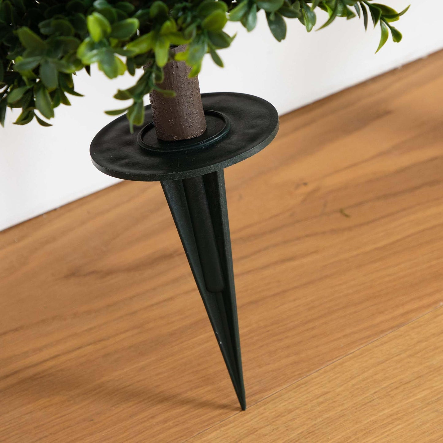 Nearly Natural 2.5ft Artificial Boxwood Topiary Plants 2-Pack with UV Resistant Ground Stakes for Indoor Outdoor Home Decor and Garden Decoration