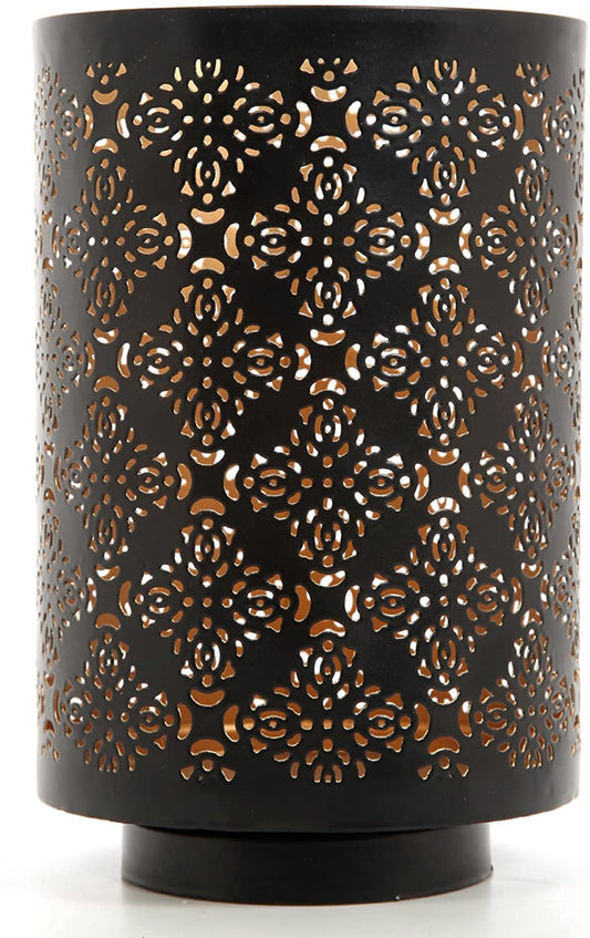 Hosley Diamond Cut Candle Holder 8 Inch Height Ideal Gift for Wedding Spa Lantern Reiki Decor LED Candles P9