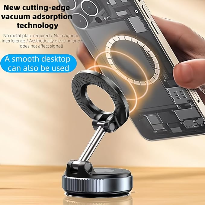Magnetic Phone Holder for Car X007,Upgrade The Strong Suction Power,360° Rotatable Magsafe Car Mount, Foldable & Adjustable,for iPhone17 Pro Max 16 15 14 13 12 & Android