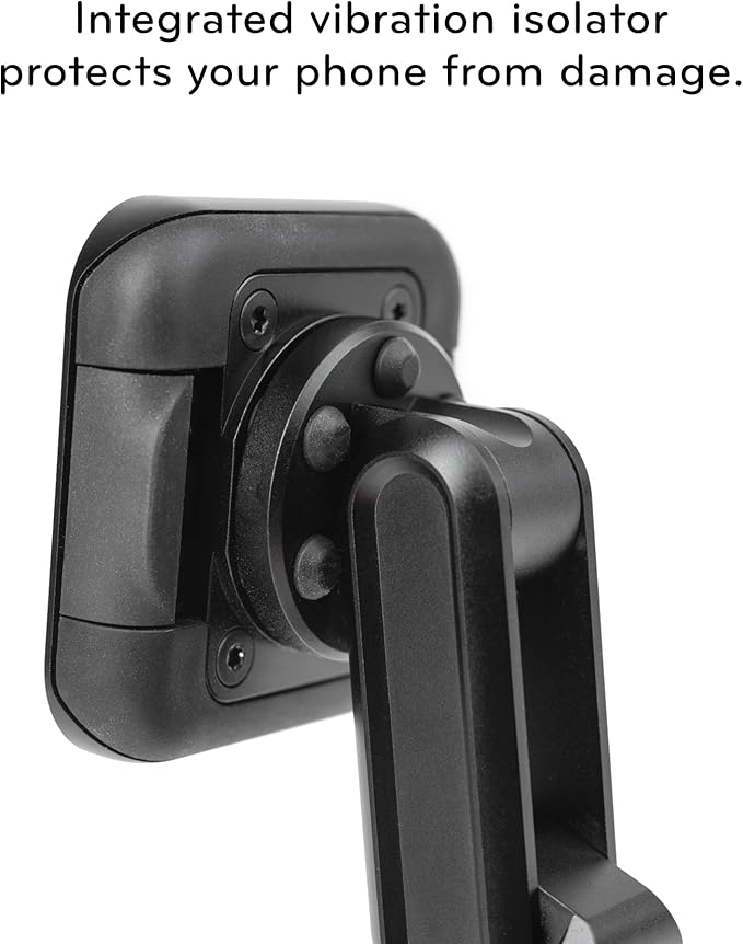 Peak Design Mobile Motorcycle Stem Phone Mount, Non-Charging, SlimLink Mounting Technology, Rigid Arm, Fits Hollow Steering Stem Nuts (13-26mm), Vibration Isolator, Motorcycle Phone Mount