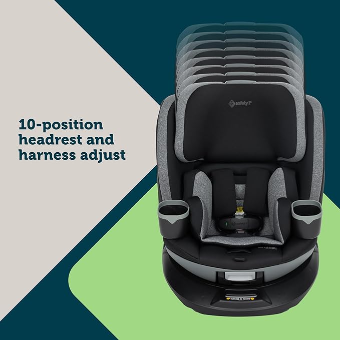 Safety 1st Turn and Go 360 DLX Rotating All-in-One Convertible Car Seat, Stonington
