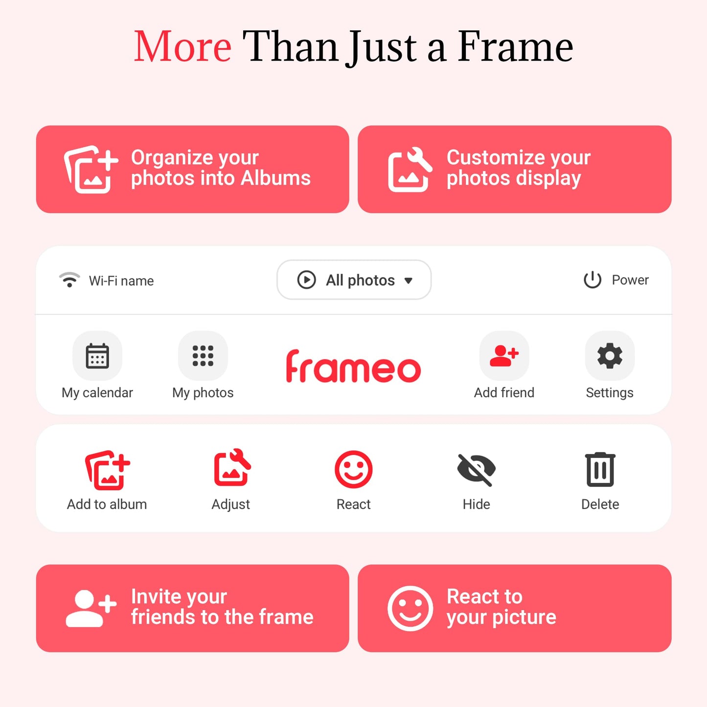 Frameo Digital Picture Frame – 10.1 Inch Smart Wi-Fi Photo Frame with Easy App Connection, Gift for Women, Mom, Grandma, Wife, Girlfriend, Wedding Share Memories Instantly via Free App