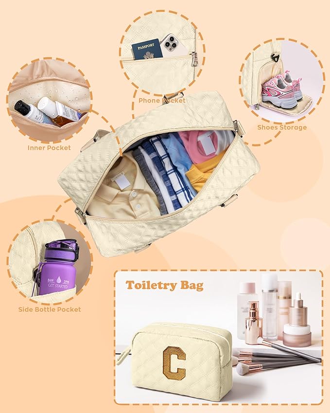 Elilier Girls Graduation Gifts, Kids Travel Duffel Bag, Graduation Gift Ideas, Overnight Bags Sleepover bag
