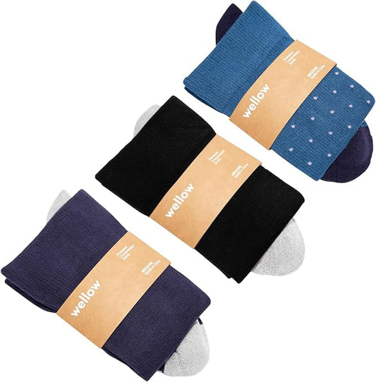 Wellow Premium Socks (Compression Socks - Regular) for Men & Women, Made with Viscose from Bamboo, Knee High, 18-25 mmHg