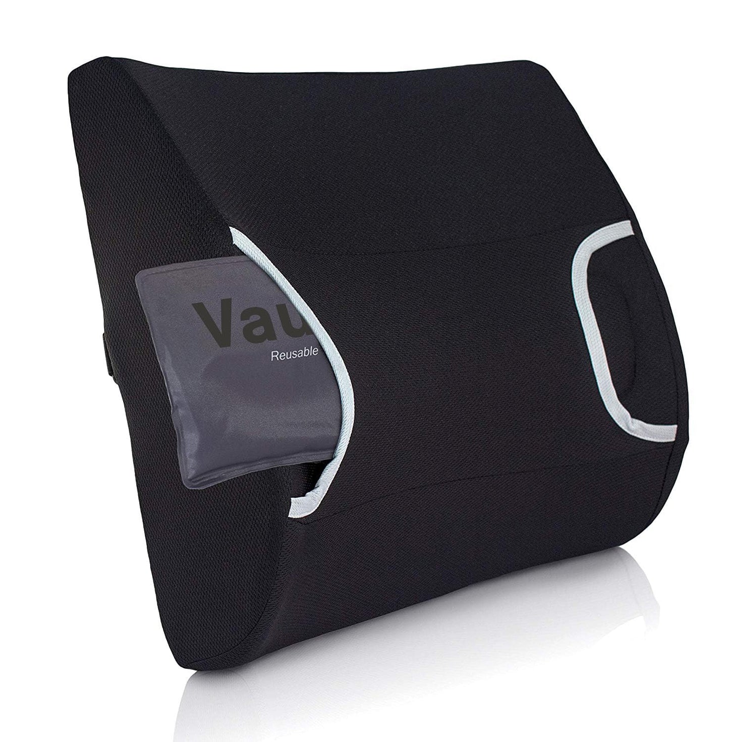 Vaunn Medical Seat Cushion, Lumbar Back Support Pillow for Office Chair with Removable Firm Insert