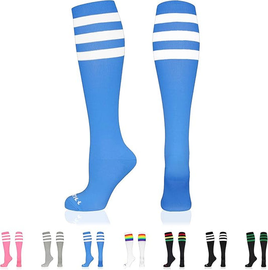 NEWZILL Medical Compression Socks for Women & Men, 20-30 mmHg Knee-High Support for Circulation, All-Day Comfort for Work Travel Running Cycling and Fitness