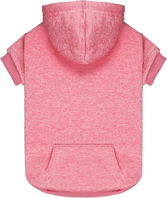 Dog Sweaters for Medium Dogs Dog Hoodie Fleece Sweater Soft Clothes Sweatshirt with Pocket Hoodie for Medium Dogs(Pink&M)