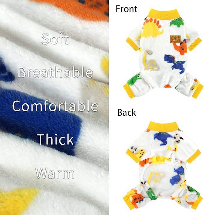 XPUDAC Dog Pajamas Fleece Dog Sweaters for Small Medium Dogs Girl Boy Soft Warm Pet Clothes for Doggie Winter Christmas(X-Large)
