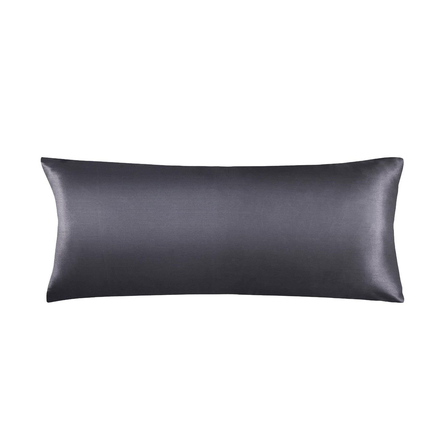 MAVIÉ Satin Pillowcase – Body 20" x 54" – Ultra Soft Cooling Pillow Case for Hair & Skin, Envelope Closure, Single Pack Dark Grey