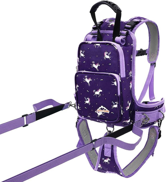 RYNQAVOA Ski Harness for Kids, Snowboard Harness Trainer, Ski Leash for Kid with Removable Seat & Reinforced Lift Handle