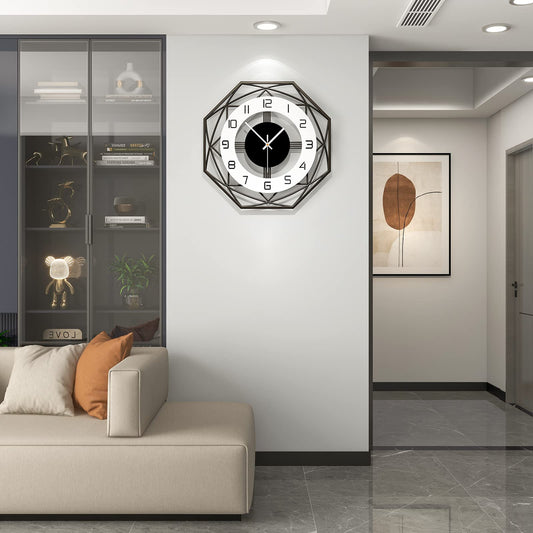 YIJIDECOR Large Wall Clocks for Living Room Decor Modern Wall Clock Battery Operated Silent Non Ticking for Kitchen Bedroom Home Decorative Art 20 inch Wood Big Wall Clock Decor for Indoor