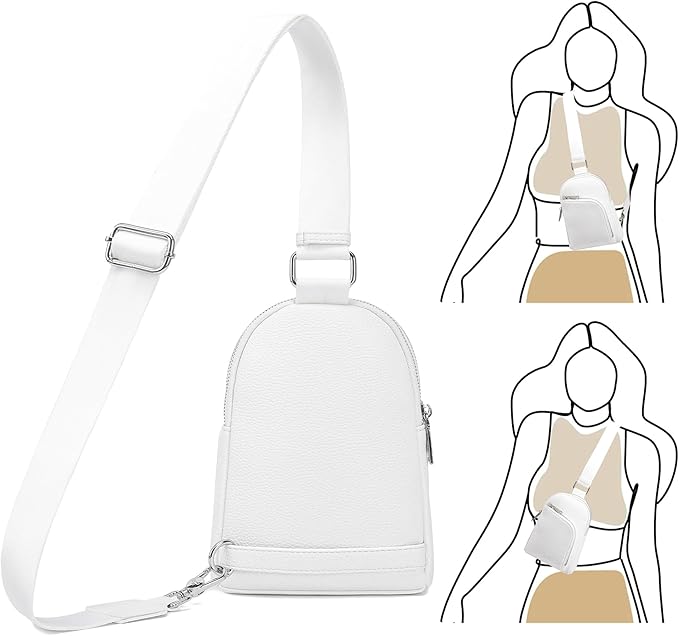 INICAT RFID Blocking Sling Bag Anti Theft Crossbody Bags Women Valentine's Day Gifts Travel Purses Vegan Leather