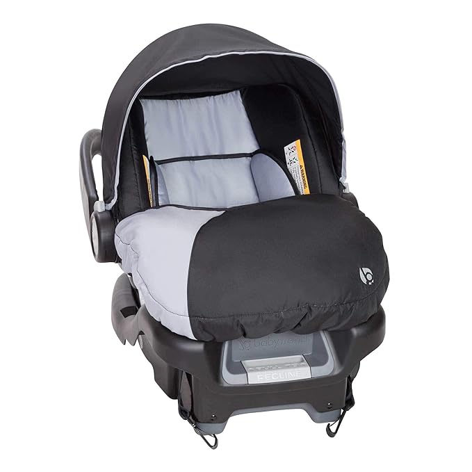 Baby Trend Ally Newborn Baby Infant Car Seat Carrier Travel System with Harness and Extra Cozy Cover for Babies Up to 35 Pounds, Stormy