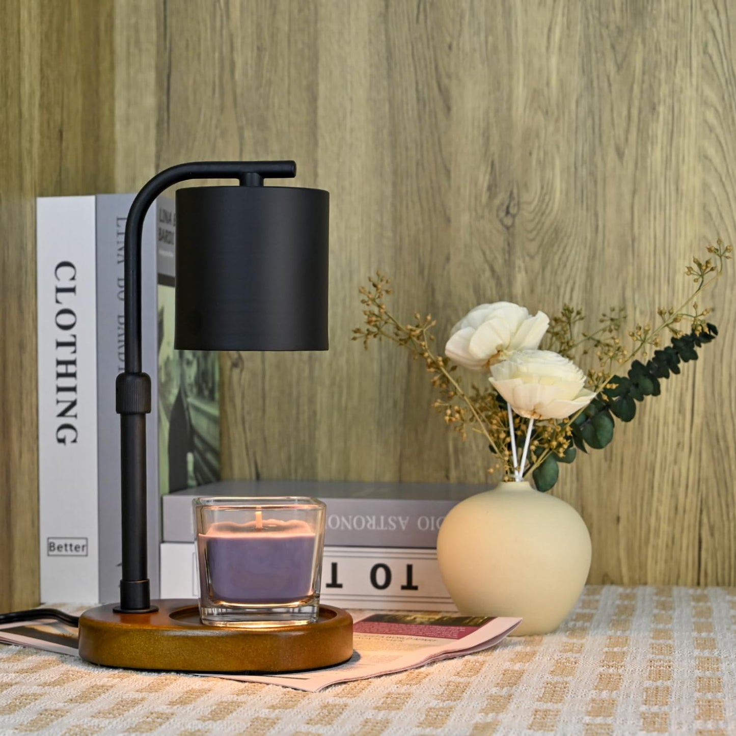 Eandisom Candle Warmer Lamp Timer - Birthday Gifts for Women Black