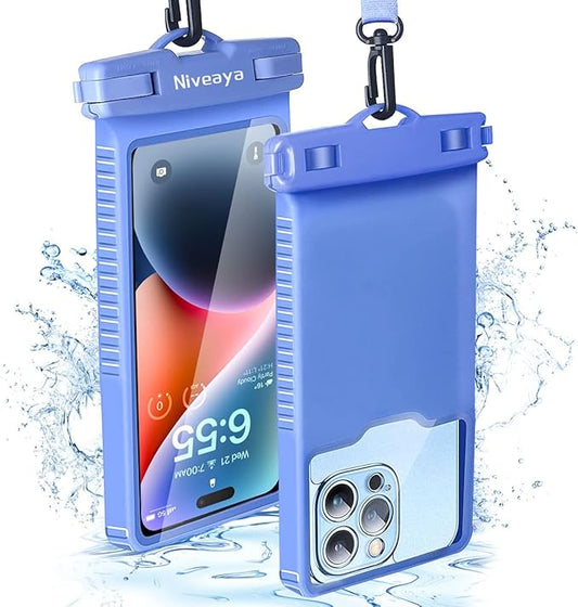 Niveaya IPX8 Waterproof Phone Pouch Case Compatible for iPhone 17 16 15 14 13 12 Pro Max Up to 7", Cruise Ship Essentials Must Haves Dry Bag for Vacation Beach Travel Kayak Accessories