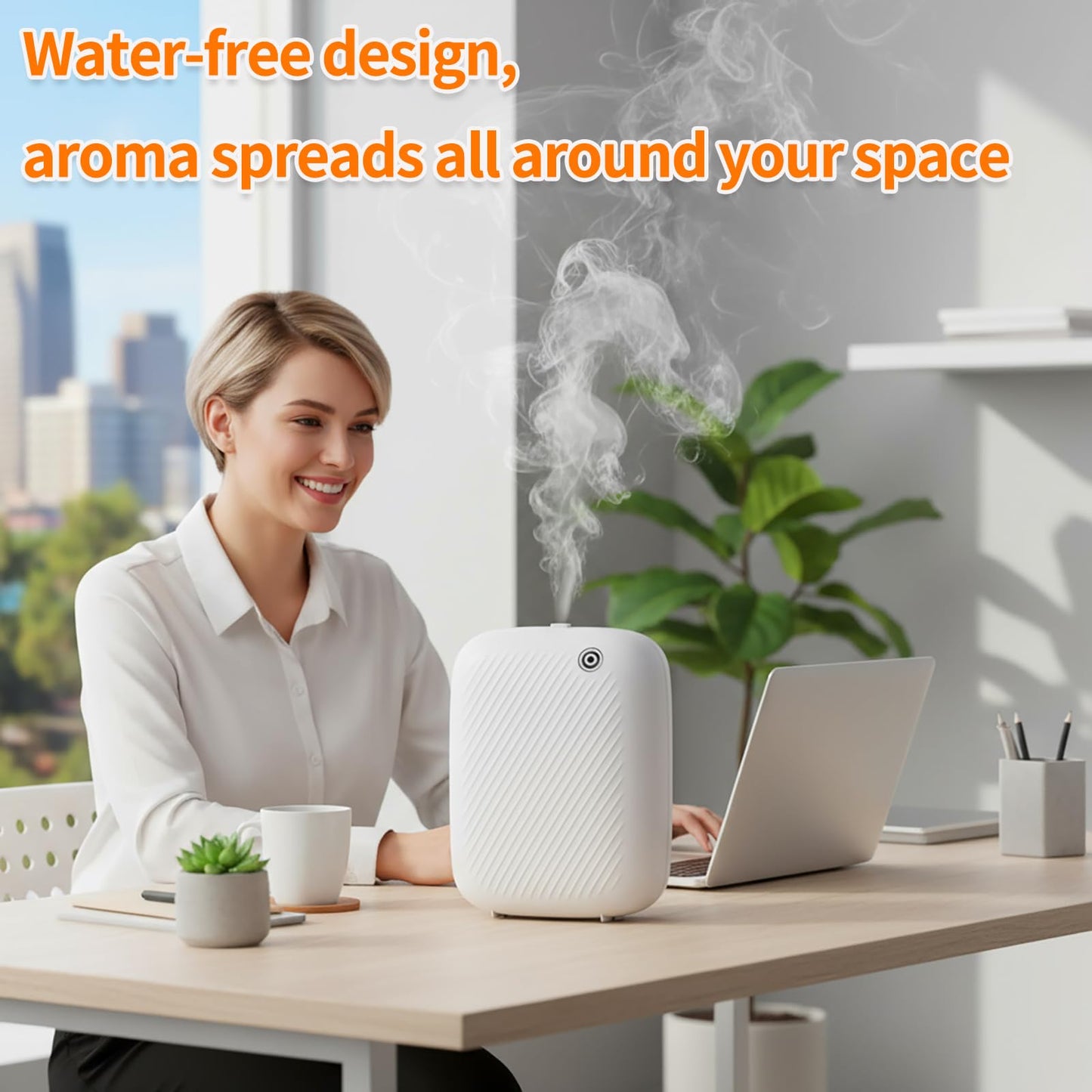 Smart Waterless Essential Oil Diffuser, 400ML Hotel Scent Diffuser with 12A1V Power Adapter for Large Room and Commercial Use, Scent Air Machine Cover Up to 2000 Sq.Ft