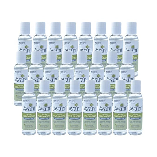 Avant Fragrance Free Hand Sanitizer, 2oz Bottle, 24-Pack…