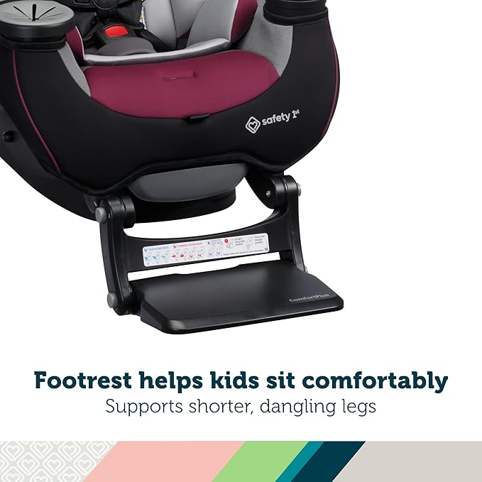 Safety 1st Grow and Go Extend ‘n Ride LX All-in-One Convertible Car Seat, Black Pepper