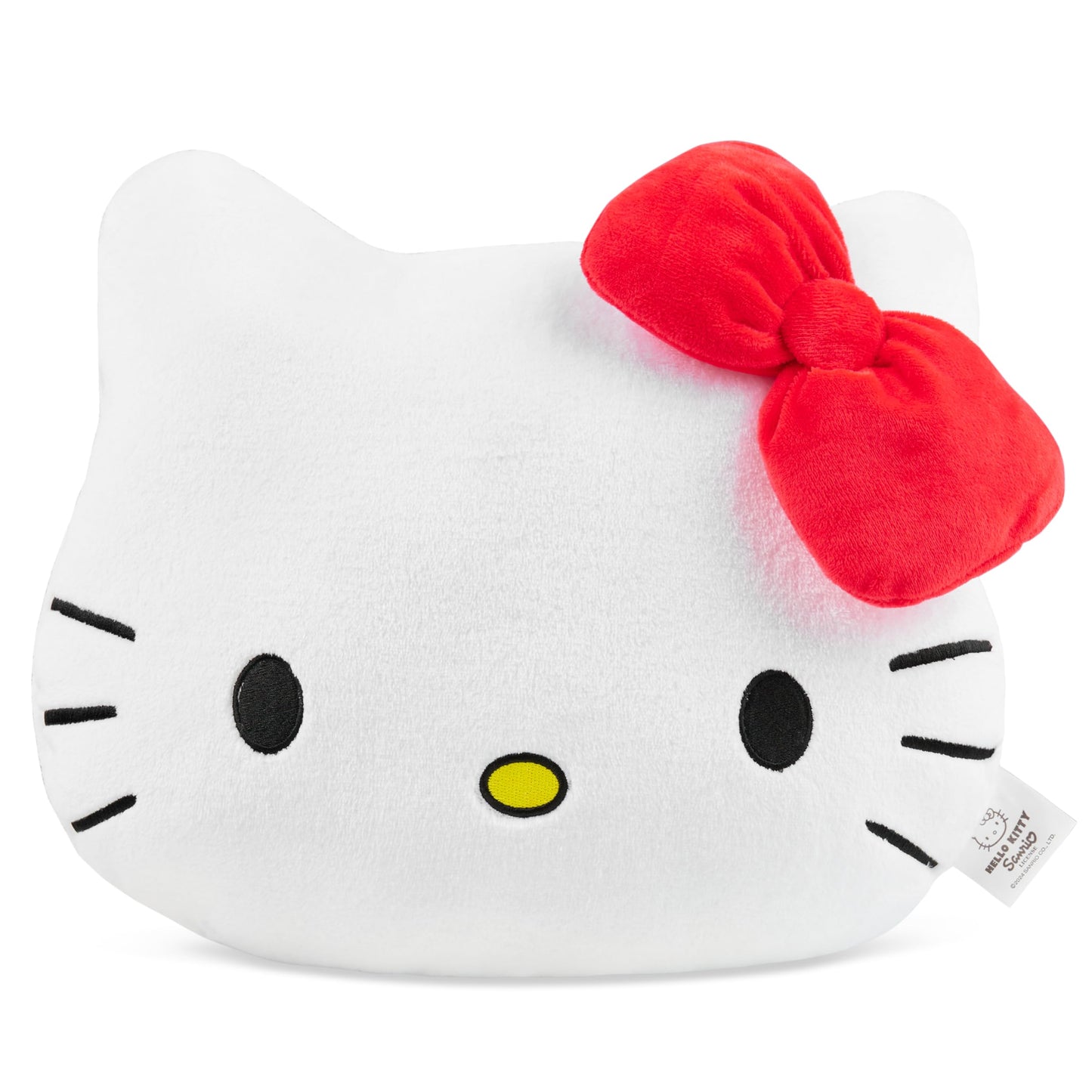 Hello Kitty Sanrio Plush Cushion Pillow, Plush Throw Pillow Fluffy Cushion Kawaii Decor Cinnamoroll Kuromi, Gifts for Teens, Women (White Hello Kitty, L14.6 x W12.6)