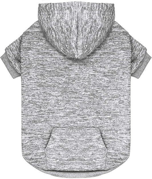 Dog Sweaters for Medium Dogs Dog Hoodie Fleece Pet Sweater Soft Clothes Sweatshirt with Pocket Pet Hoodie for Medium Dogs(Grey&M)