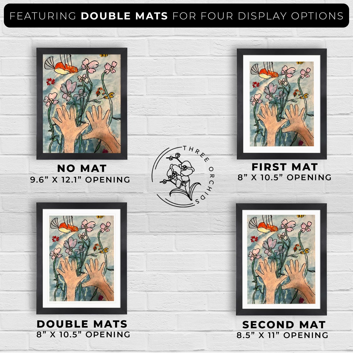 2-Pack Kids Artwork Frames Changeable 10x12.5 with Easel Stand, Hangers, Backboard, Shatterproof Plexiglass | 2 Mats Fit 9x12, 8.5x11, A4 Paper Sizes | Large and Easy-Access Kids Art Frame Display and Storage for up to 100 Sheets (Black)