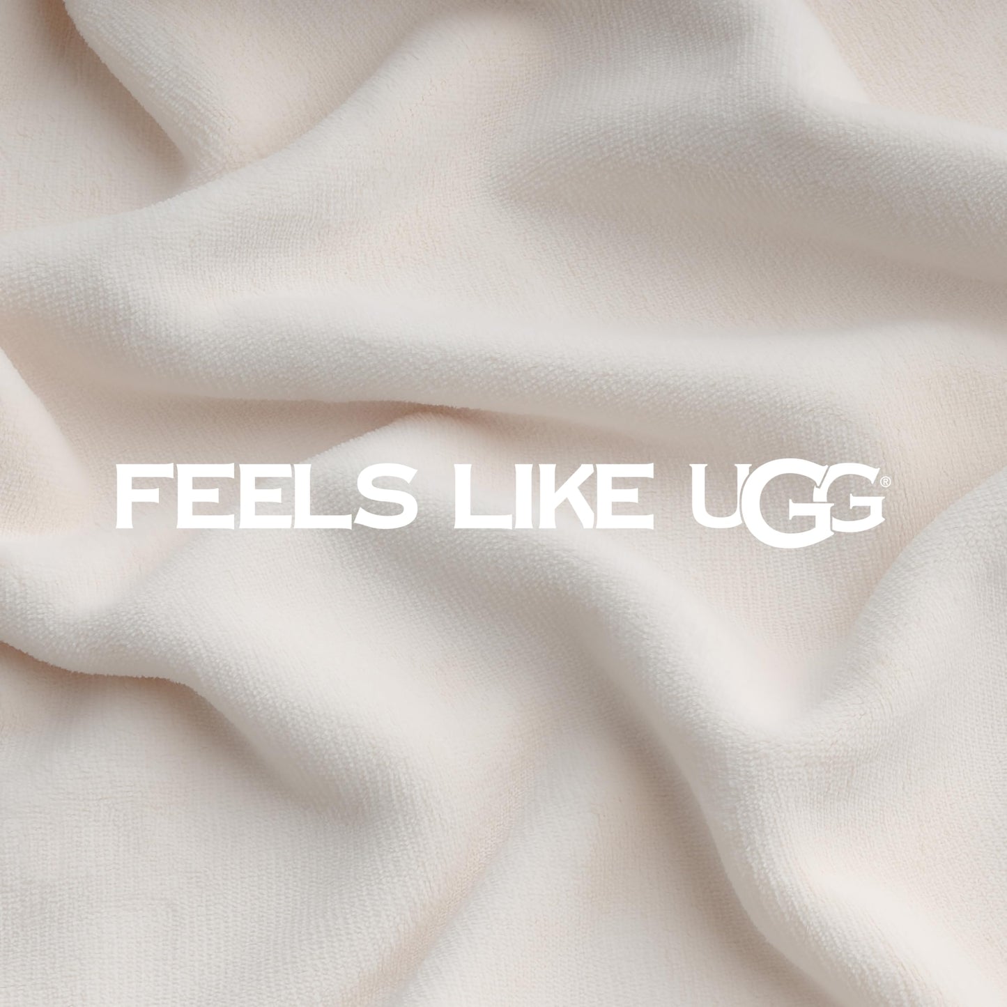 UGG Coco Queen Fleece Blanket for Bed – Luxury Room Decor, Plush & Warm Queen Blanket for Bed, Gifts for Teens and Women, 90" x 92", Off-White Snow