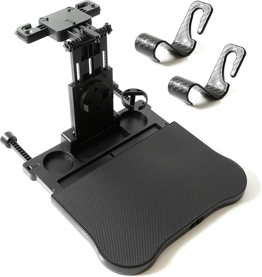 B1bee Foldable Car Seat Tray Table – Adjustable Back Seat Organizer for Kids & Adults, Ideal for Travel, Work, and Meals – Supports Up to 44 lbs