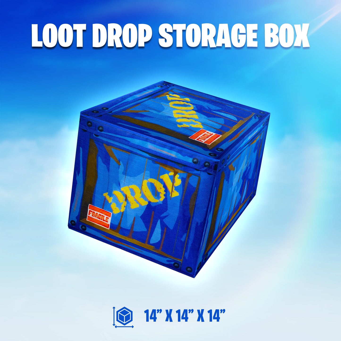 CampLiner Loot Drop box storage box fabric construction great for parties and long term storage of gaming gear.