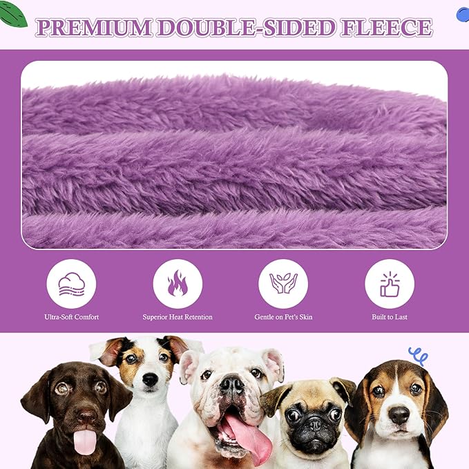 Dog Sweater,Dog Hoodies,Warm Fuzzy Fleece Sweatshirt with Hood & Pocket,Leash Hole,Cozy Cold Weather Pet Clothes Pet Sweater for Small,Medium,and Large Dogs(Purple,L)