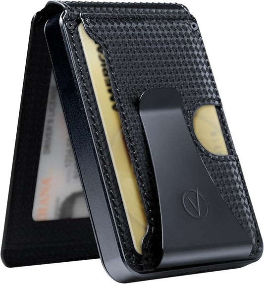 Vantamo Premium Wallet for Men with Money Clip & Card Holder, Compact & Slim Wallet with RFID, 8-12 Cards, Perfect Gifts for Men