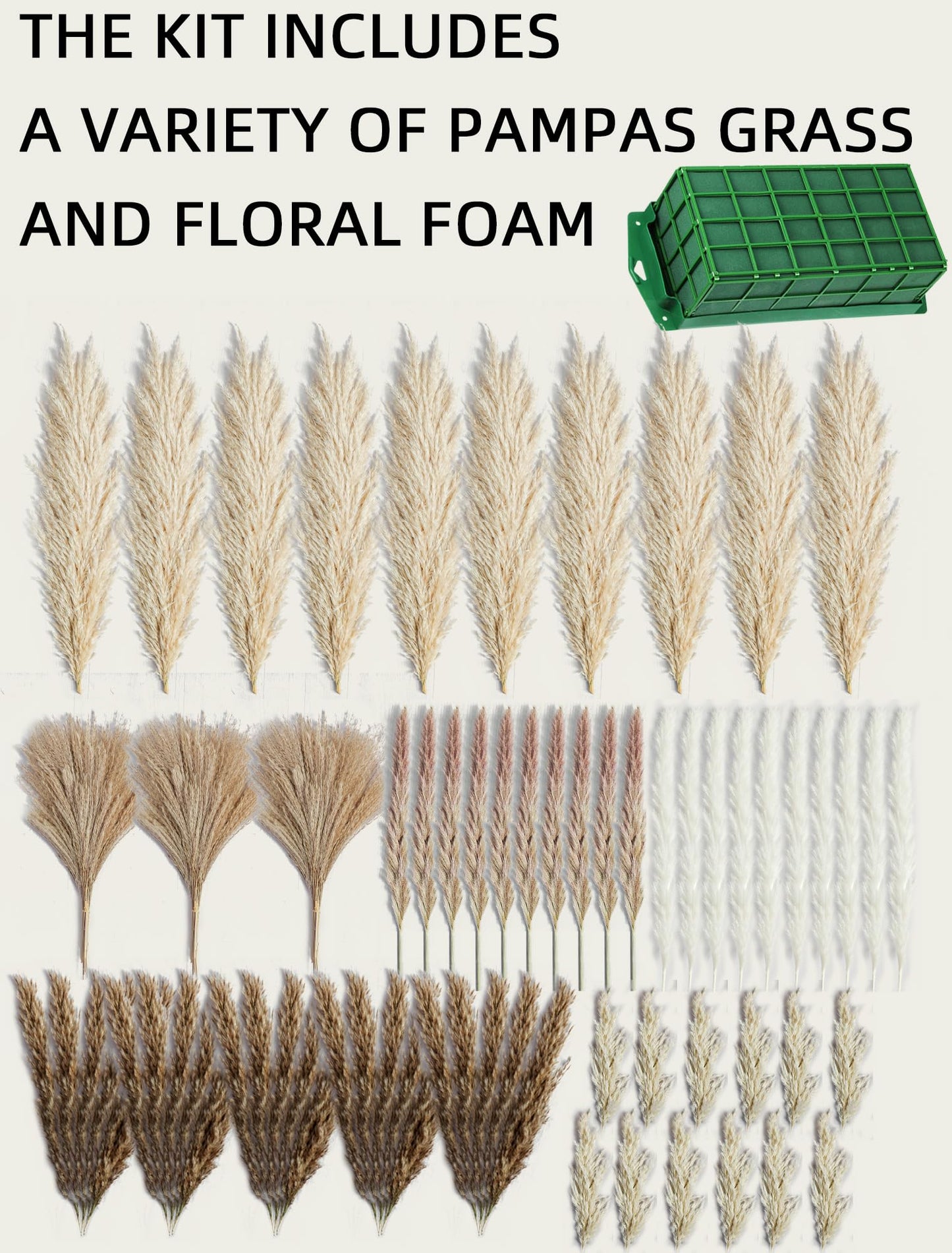 Large Boho Decor Pampas Grass Wall Decor - Need to Assembled