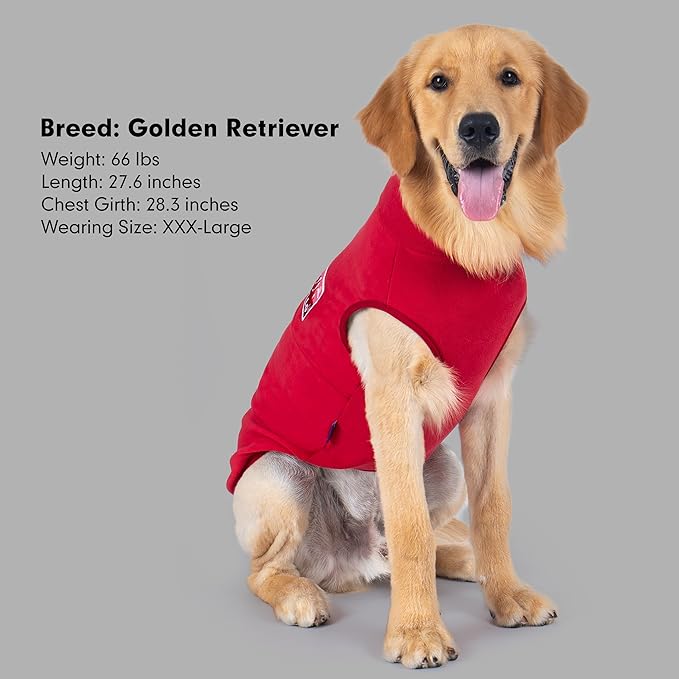 cyeollo Dog Sweaters for Large Dogs, Pullover Dog Fleece Jacket Turtleneck Christmas Sweatshirt Stretchy Lightweight Warm Winter Clothes Boy Girl, Red XXXL