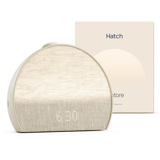 Hatch Restore 3 Sunrise Alarm Clock, Sound Machine, Smart Light (Putty) - White Noise, Screen-Free Sleep Routine