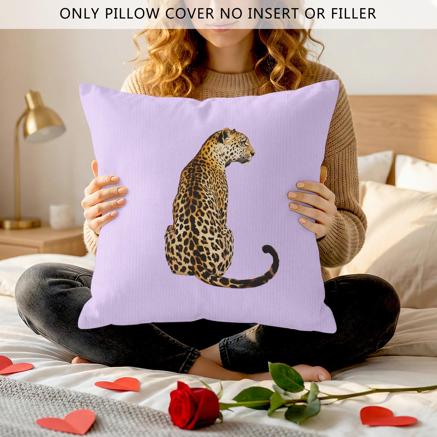 SYLLHRZGB Preppy Purple Cheetah Print Leopard Throw Pillow Covers 18x18 Set of 4, Funky 8 Ball Decor Decorative Pillow Cover Cases, Trendy Y2k Decor Cushion Cover Pillowcases for Couch Bedroom Dorm