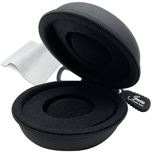 JMARS Watch Travel Case, Shock-Tested Single Watch Case for Wristwatches & Smart Watches, Leather Black