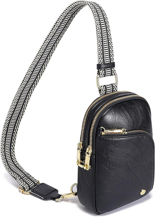 INICAT RFID Blocking Sling Bag Anti Theft Crossbody Bags Women Valentine's Day Gifts Travel Purses Vegan Leather
