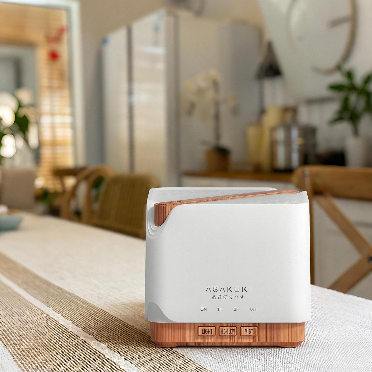 ASAKUKI Essential Oil Diffuser for Home, Large 700 ml Humidifier with Automatic Shut-Off, Scent Aromatherapy Diffuser with 7 LED Lights for Living Room, Kitchen, Bedroom, Hotel - Yellow