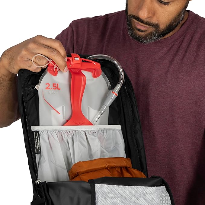 Osprey Talon 22L Men's Lightweight Hiking Backpack - Small Daypack for Travel & Camping, White/Black