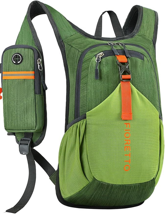 FIORETTO 10L Lightweight Packable Hiking Backpack Small Foldable Daypack for Women Men Compact Travel Backpack for Camping & Outdoor, Green
