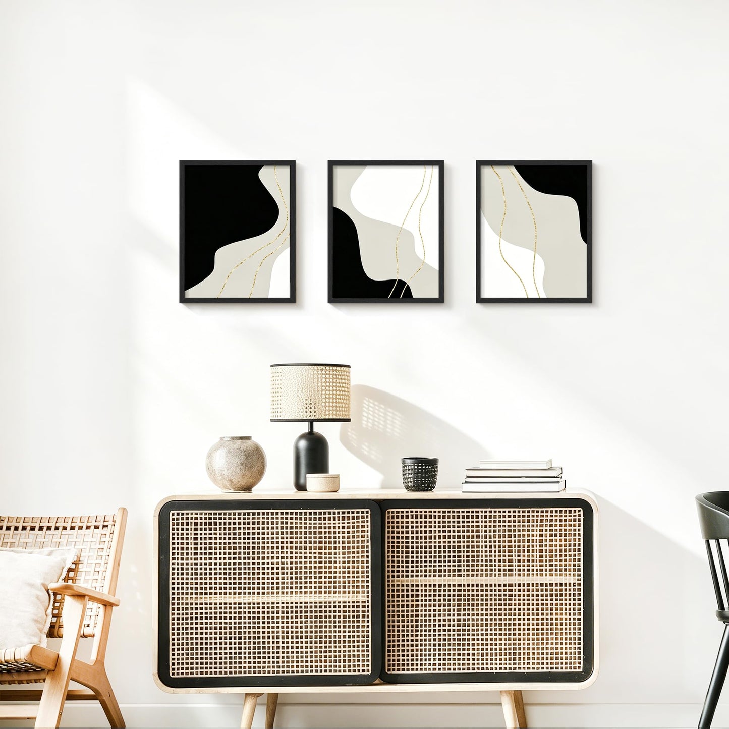 Picrit 8x10 Picture Frame Set of 12, Classic Modern Textured Black Collage Gallery Wall Set without Mat, Horizontal or Vertical Wall Mount and Tabletop Display for Home Decor