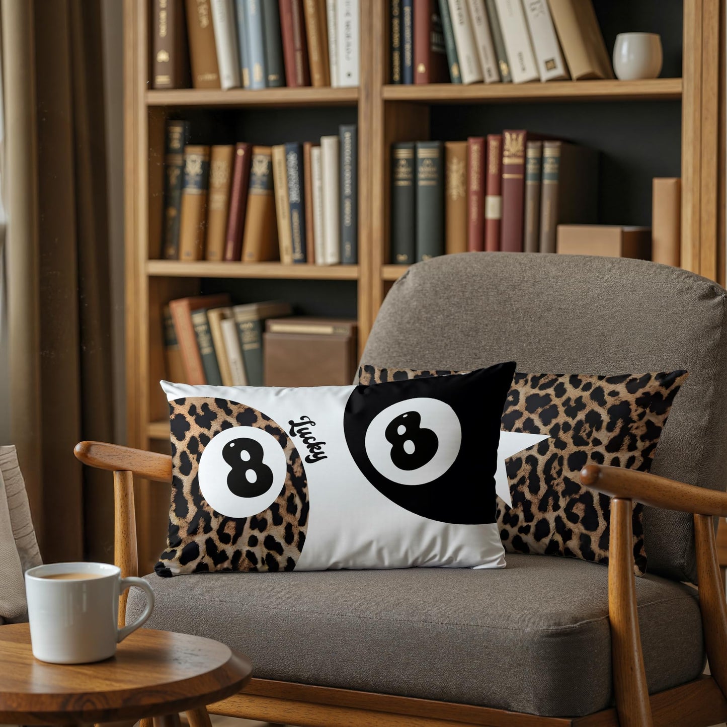 GTYNU Trendy Funky Cheetah Y2K 8 Ball Pillow Covers 12x20 Set of 2,Fuunky Leopard Print Star Decorative Pillowcases,Cheetah Throw Pillow Covers for Couch Sofa Bed Home Room Decor