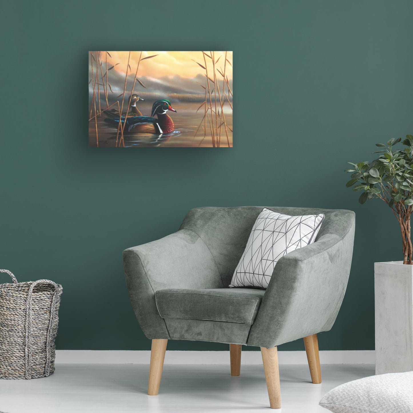 Geno Peoples 'Wood Ducks' Canvas Art