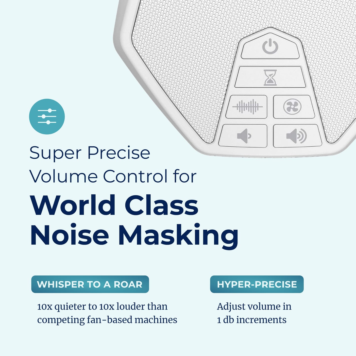 Adaptive Sound Technologies LectroFan EVO - Non-Looping Sound Machine for Sleep - Soothing Noise - Convenient Sleep Timer - Lightweight Build - USB-Powered - White