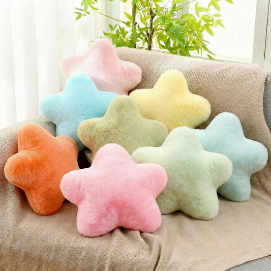 Beeveer 8 Pack Star Shaped Throw Pillow Back to School Gifts Decorations Mix Star Plush for Bed Sofa Cute Throw Pillow Plush for Floor Room Sleepover Bedroom Living Room(Classic)