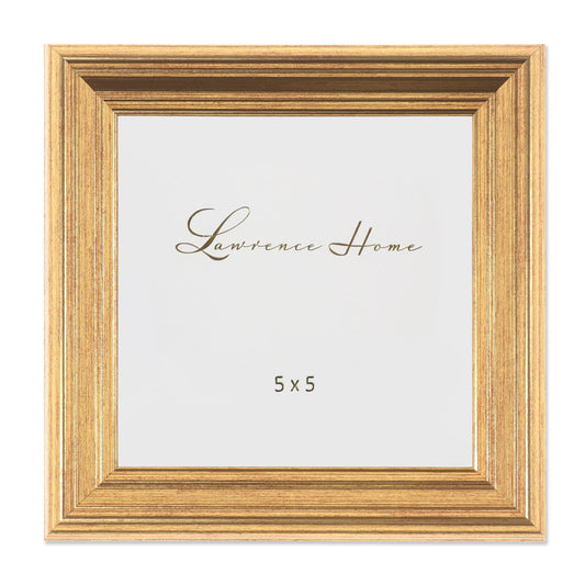 Lawrence Frames 5"L x 5"W Sutter Burnished Gold Picture Frame