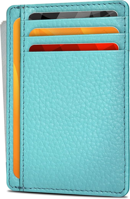 Oak Leathers Leather Slim Minimalist Wallet for Men & Women RFID Front Pocket Leather Card Holder Wallets