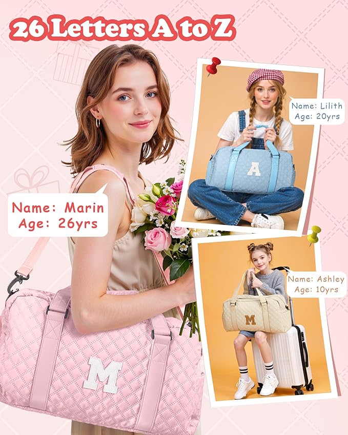 Elilier Travel Bag Women, Overnight Bag, Kids Gifts for Daughter, Teacher Appreciation Gifts, for Teens, Gift for Friend Sister Women Gifts